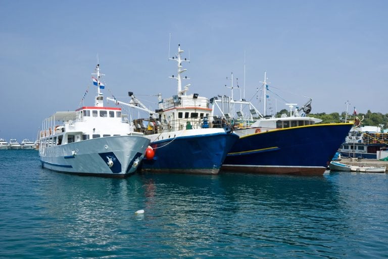 4455953 - fishing ships in the port of vrsar, istria, croatia